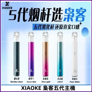 梟客五代主機XIAOKE可發光式電子煙霧化煙桿|兼容五代 六代煙彈